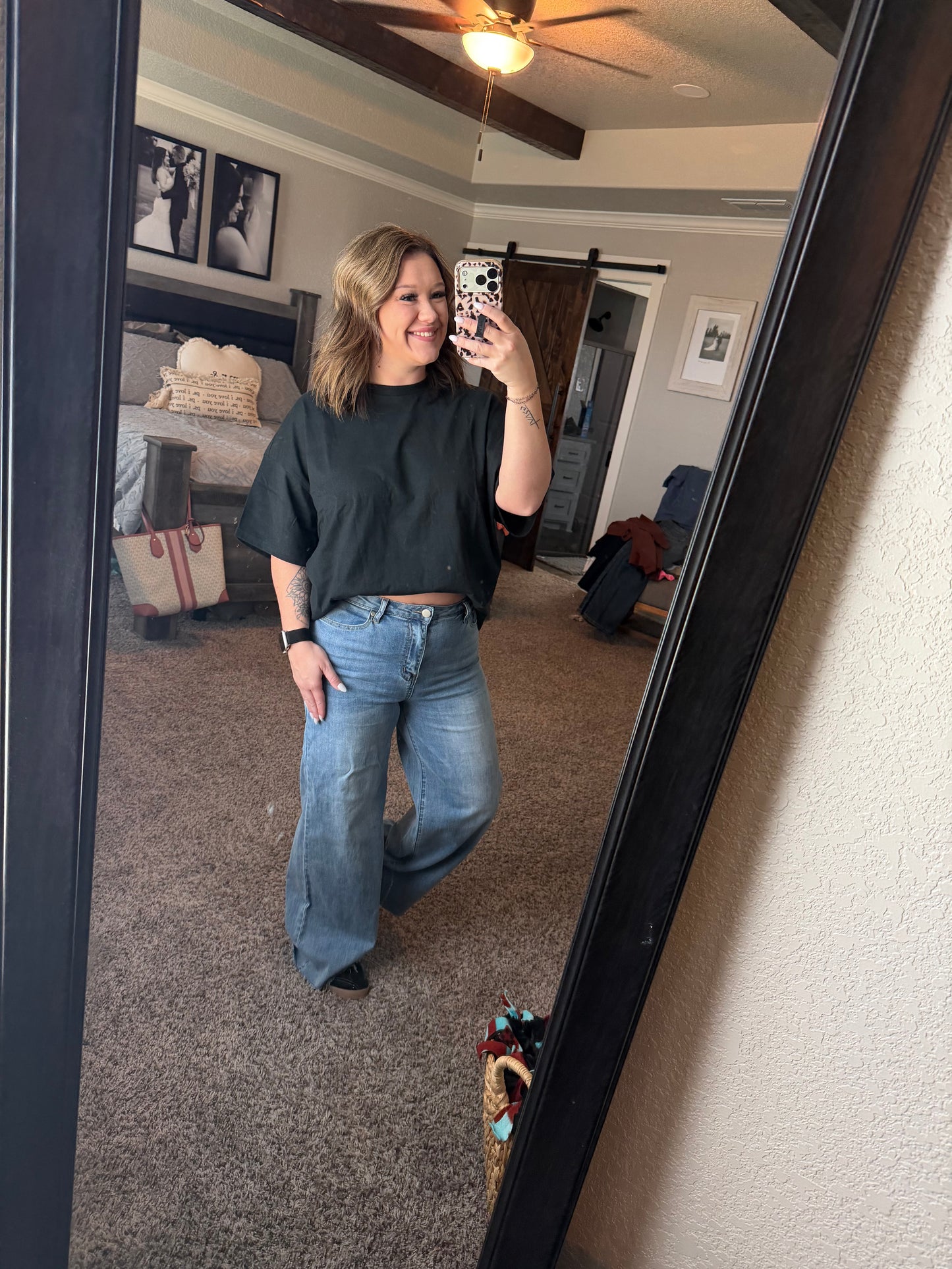 Crew Neck Short Sleeve Oversized T-Shirt