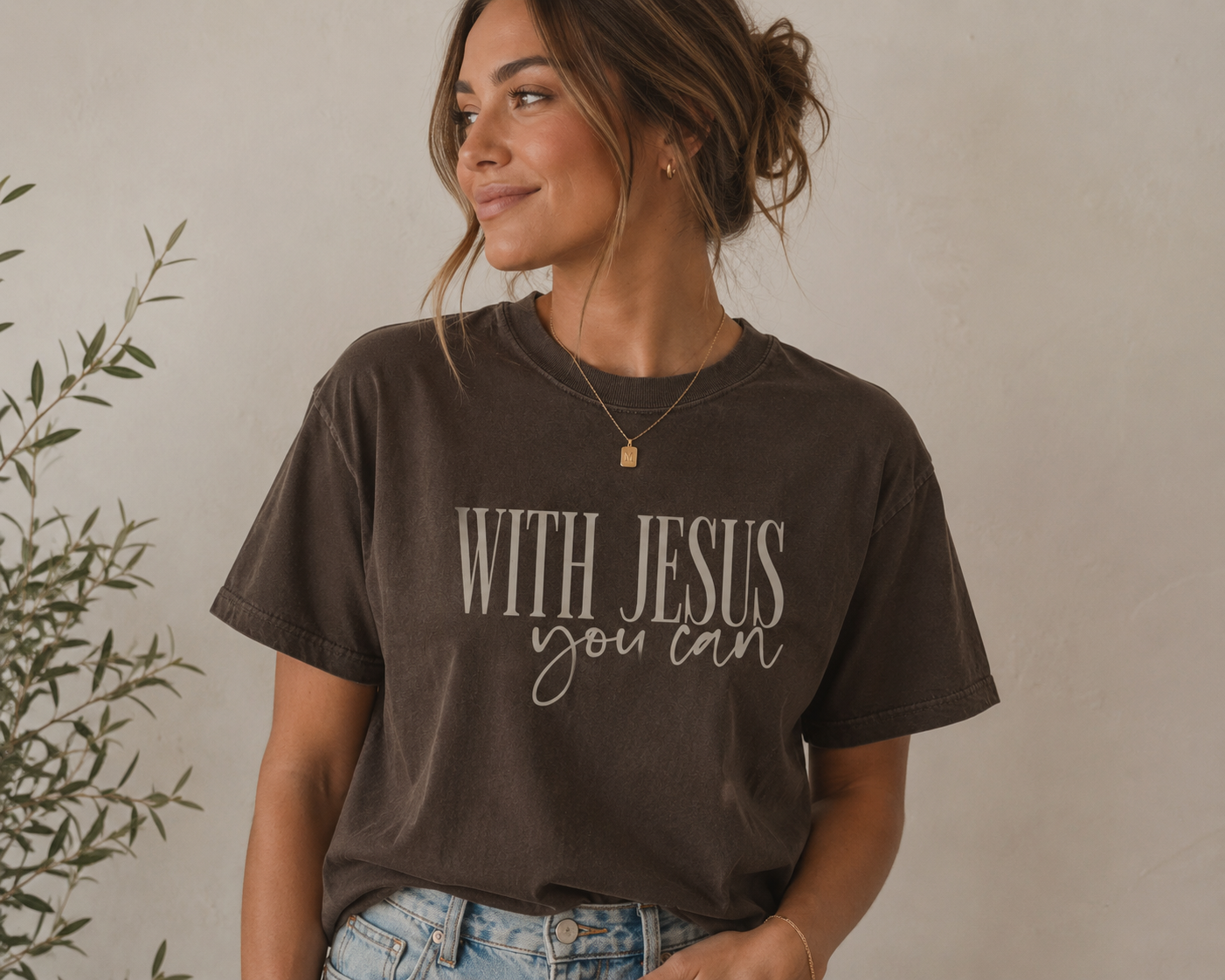 With Jesus You Can T-shirt
