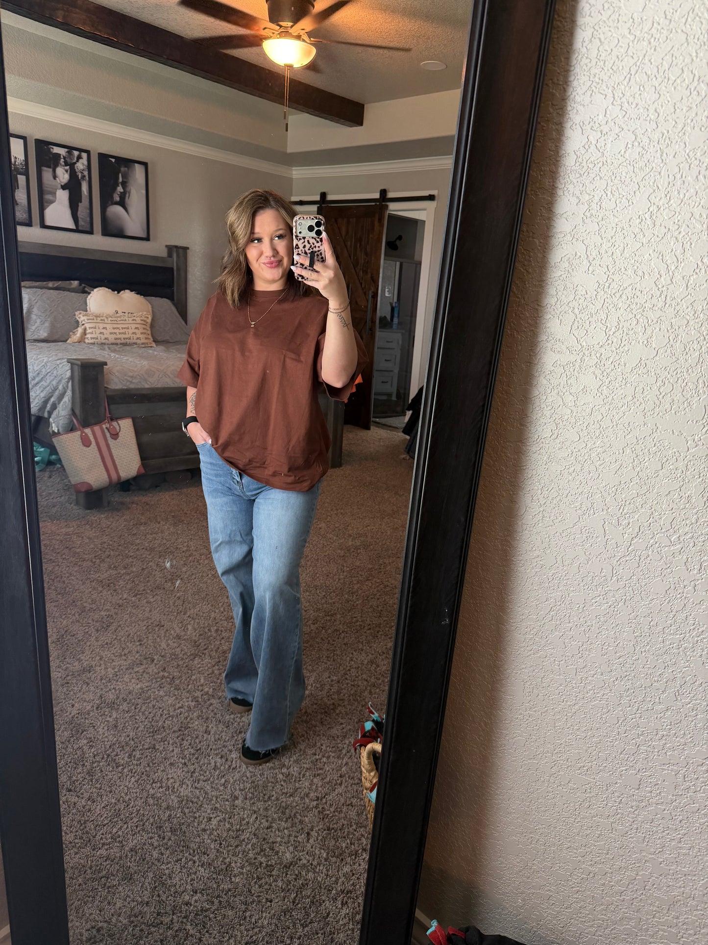 Crew Neck Short Sleeve Oversized T-Shirt