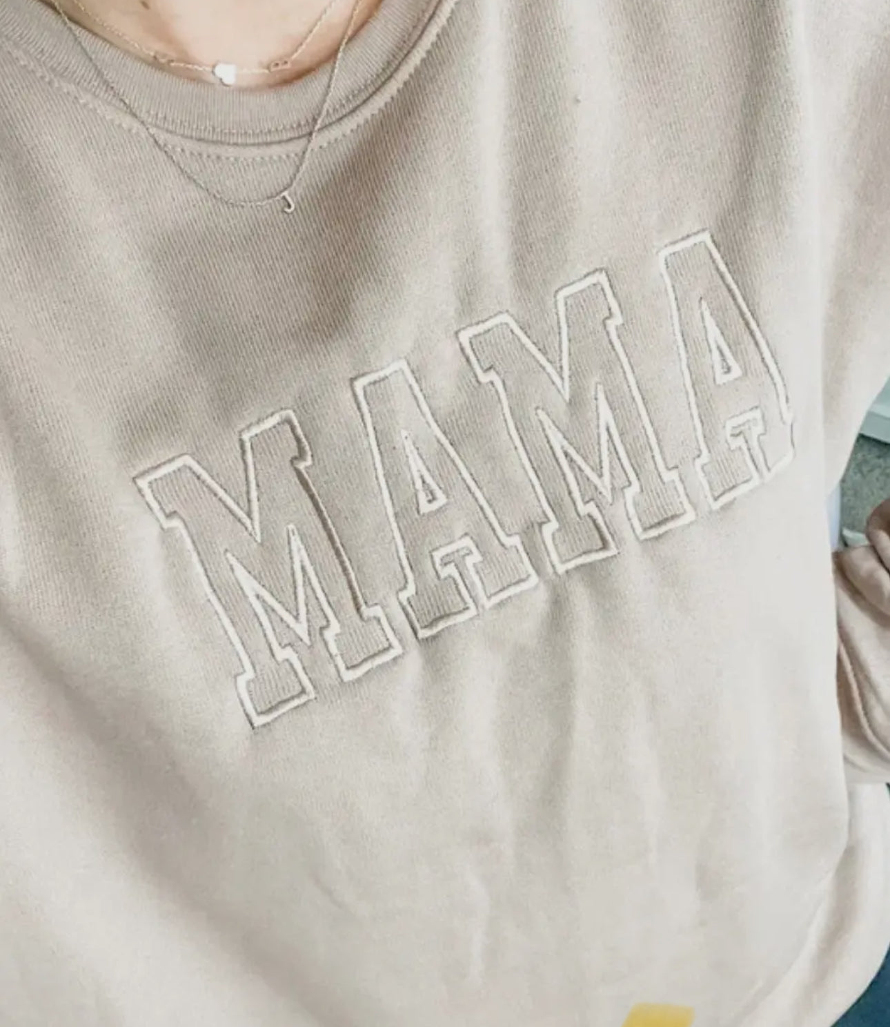 Embroidered Mama Sweater
