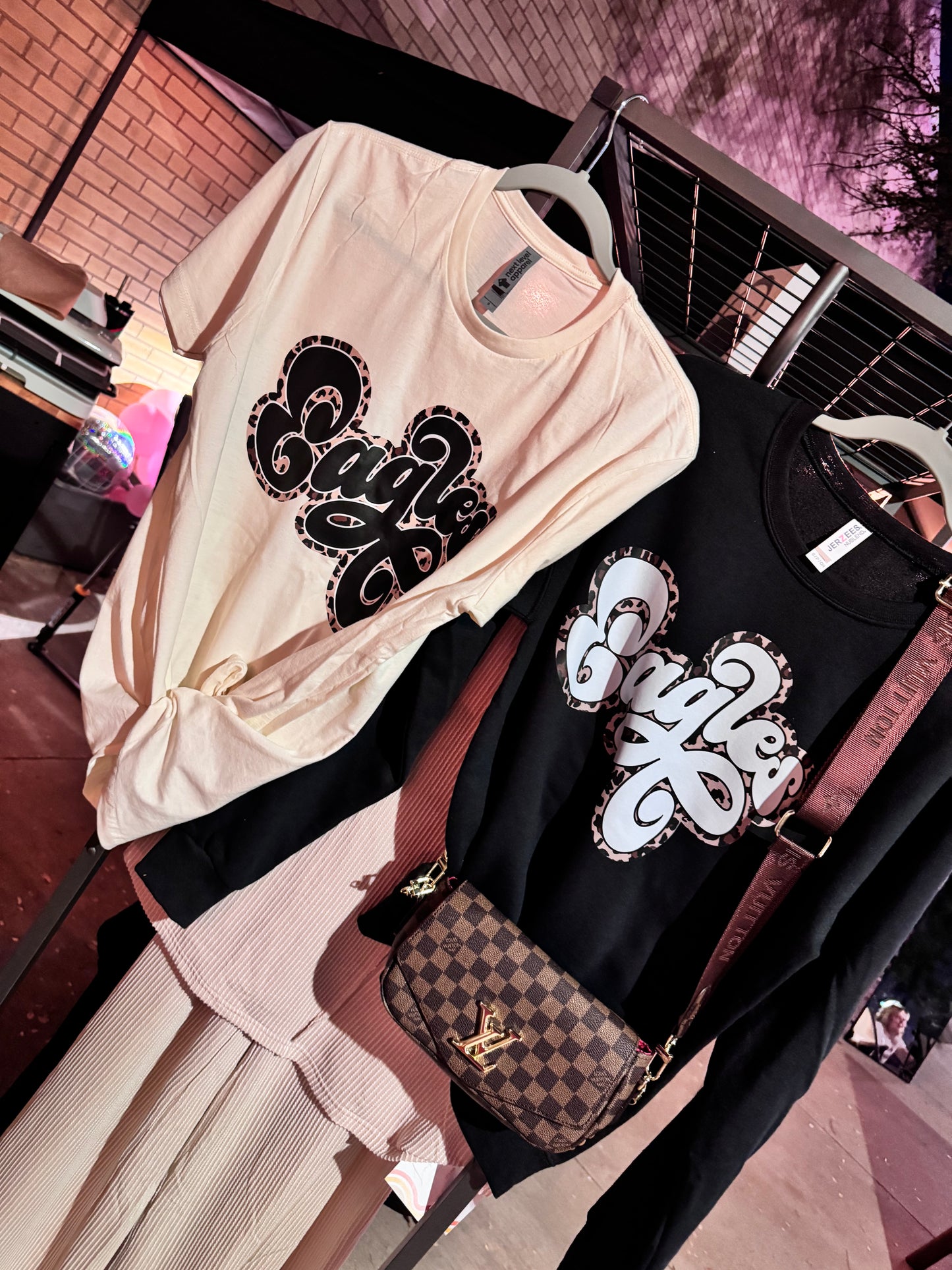 Leopard Eagles Graphic Sweatshirt