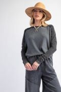 Black Waffle Long Sleeve