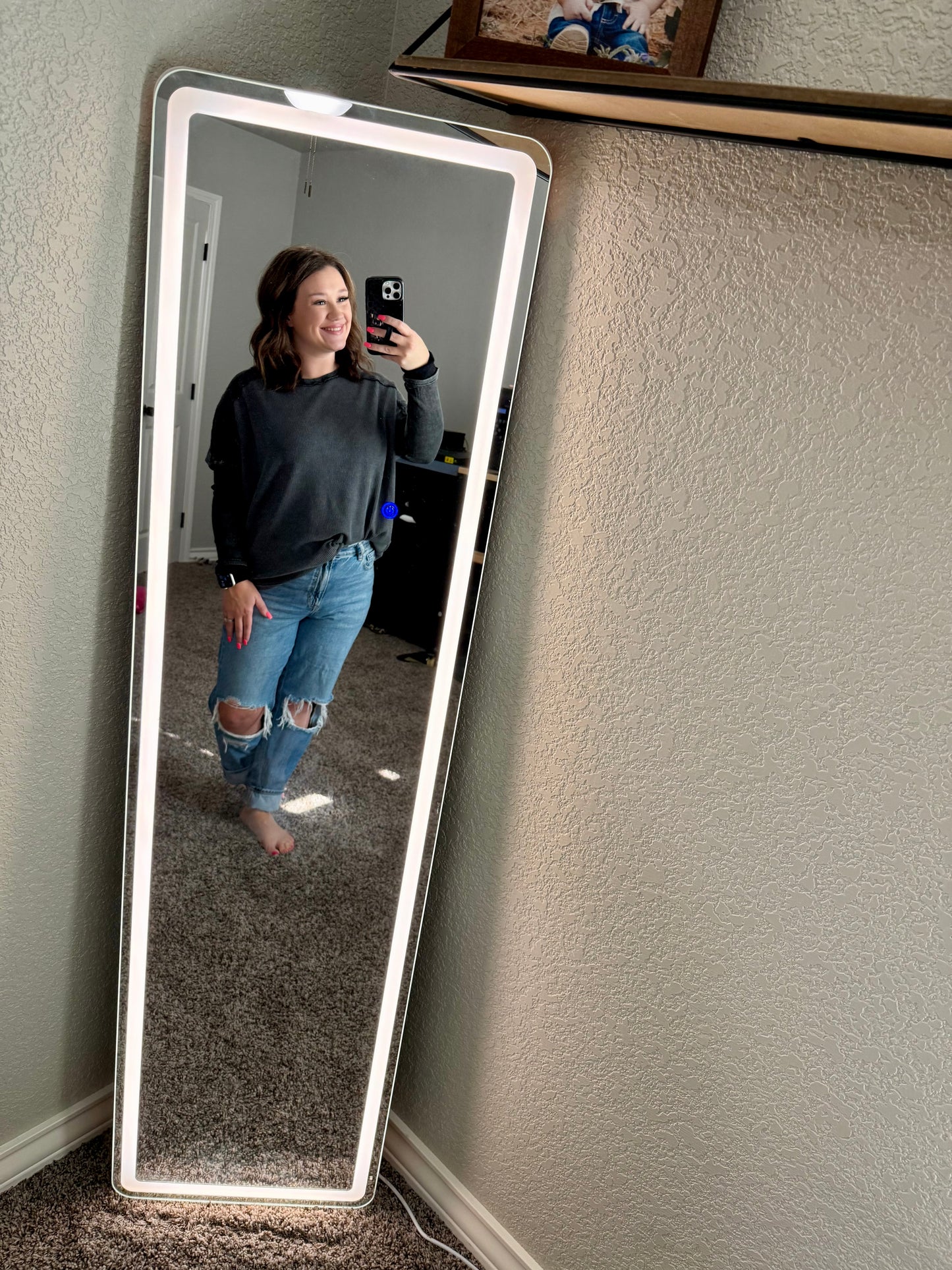 Black Waffle Long Sleeve