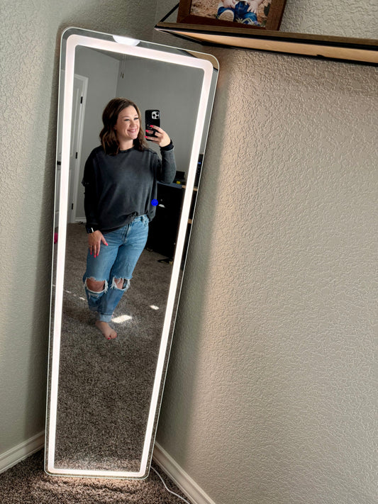 Black Waffle Long Sleeve