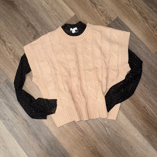 Taupe Sweater Vest