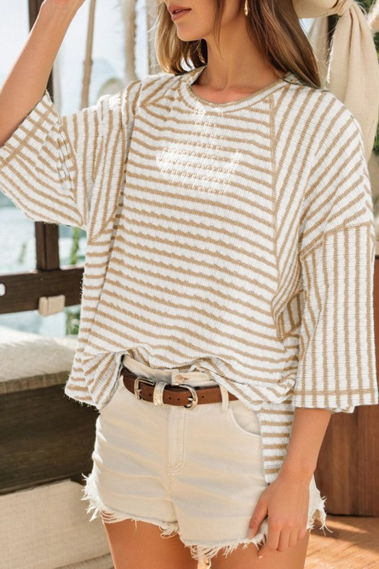 Striped Knit Top
