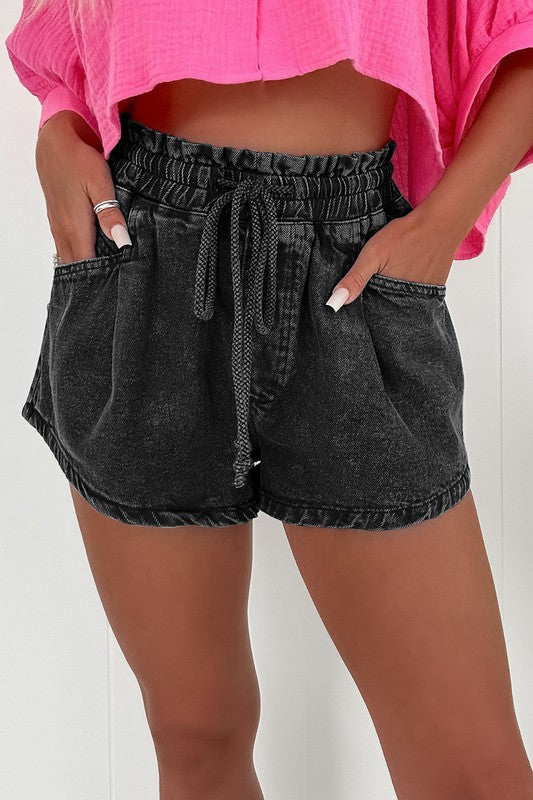 High Waist Denim Shorts