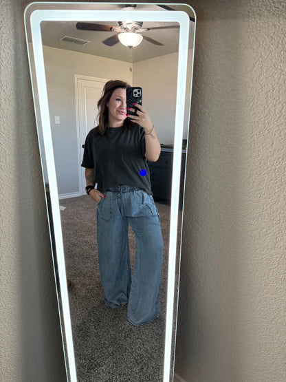 Denim Chambray Pants