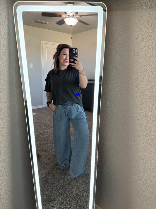 Denim Chambray Pants