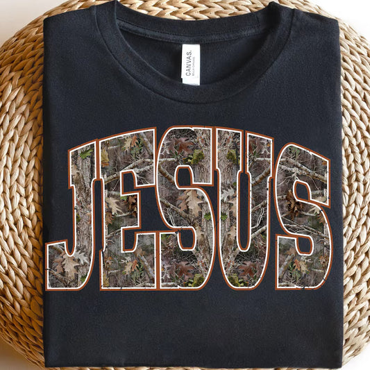 Jesus Camo Graphic Tee